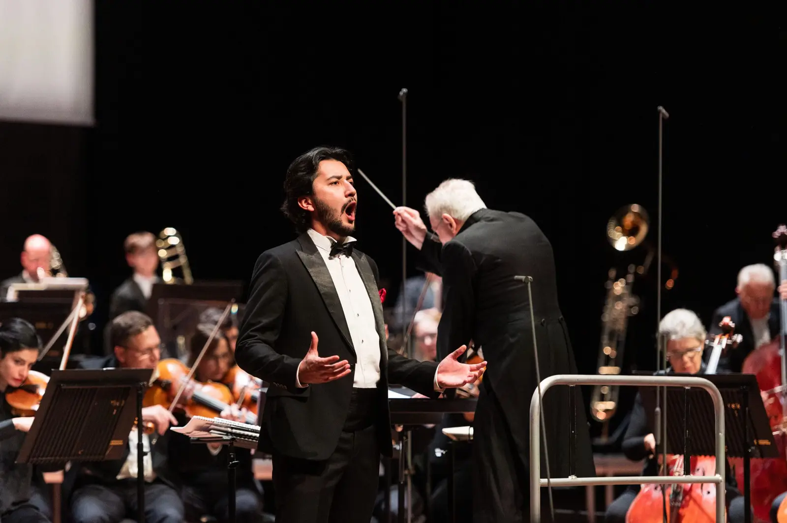 Singers on stage at the International Vocal Competition, Theater aan de Parade